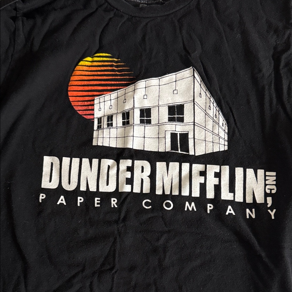Dunder Mifflin Black Graphic T-Shirt